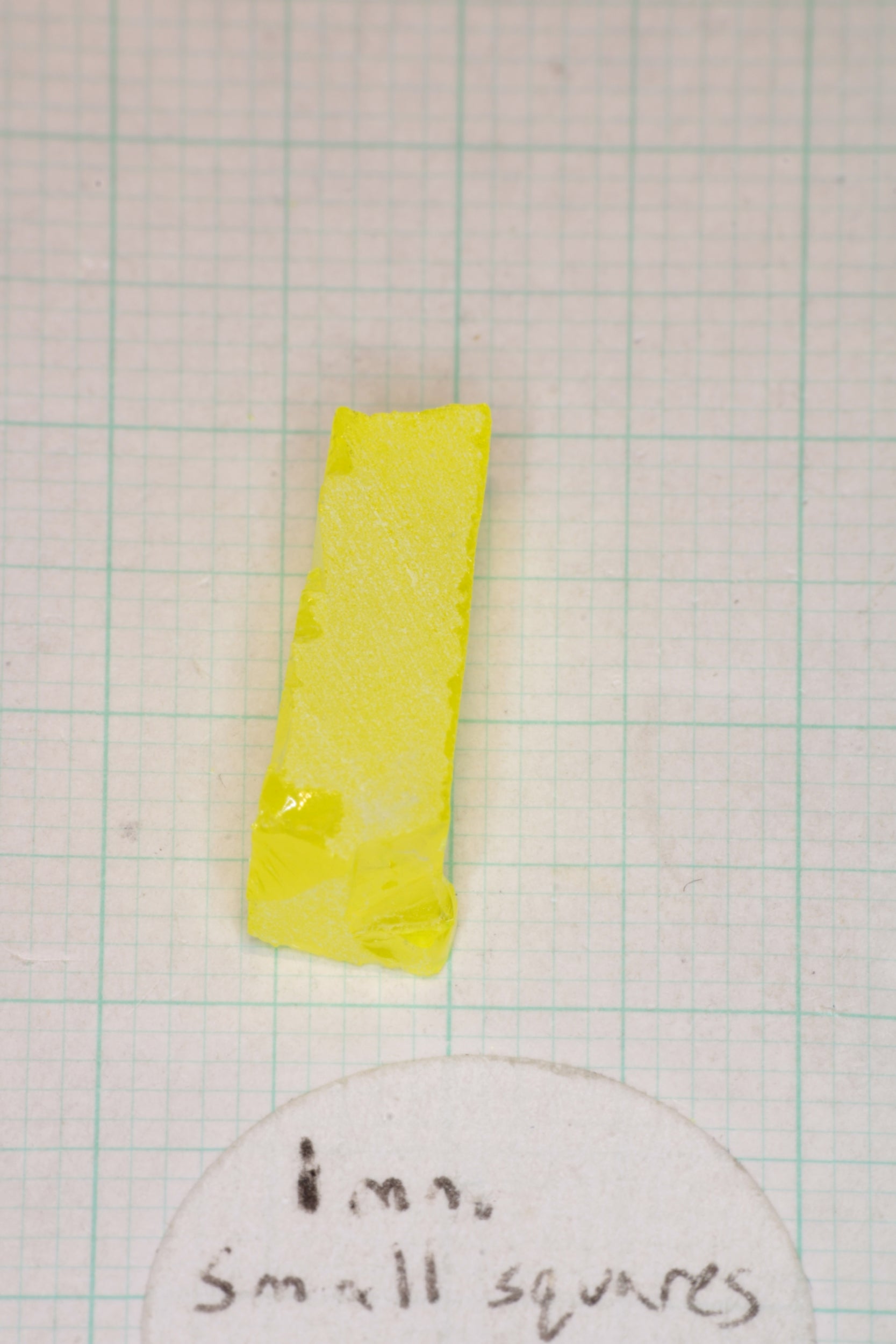 Glow in the Dark GAGG Lumogarnet Facet Rough 