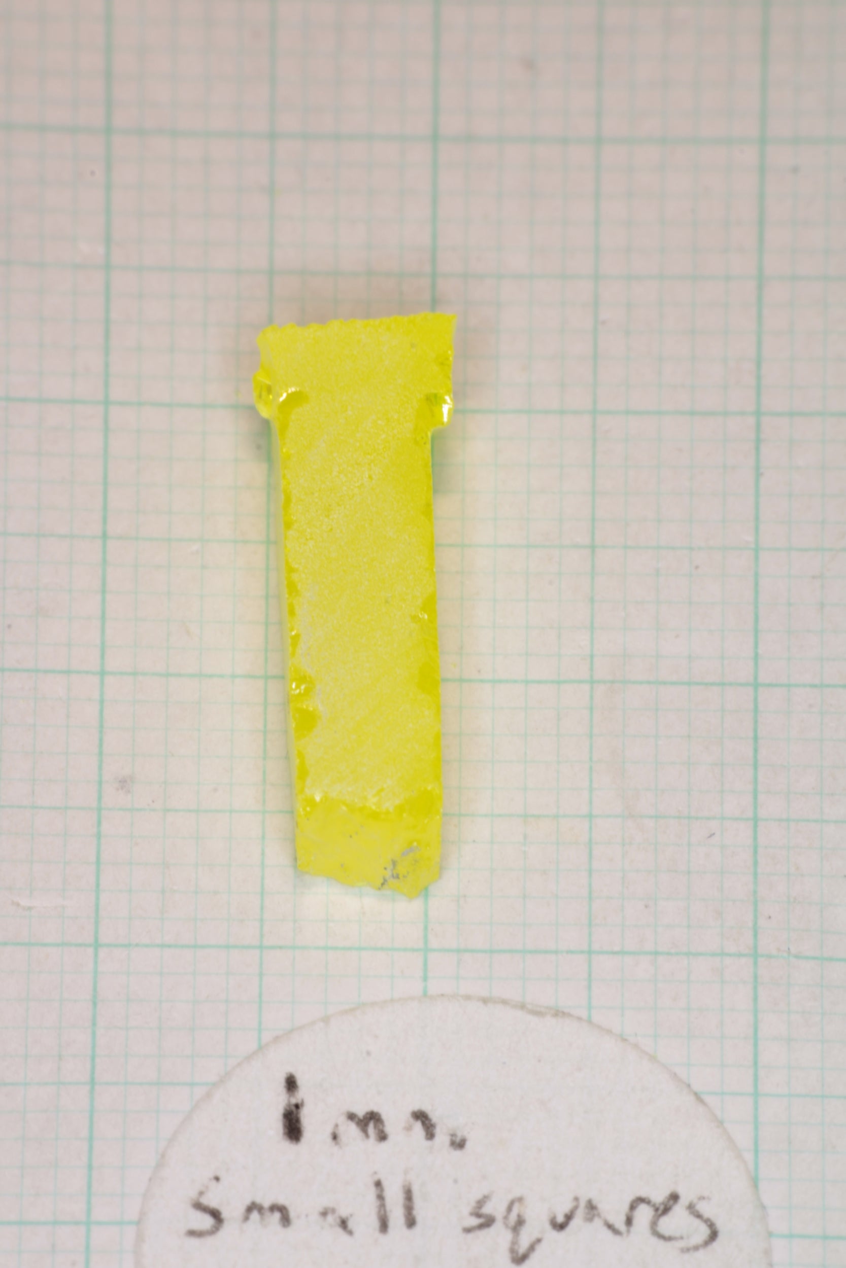 Glow in the Dark GAGG Lumogarnet Facet Rough 