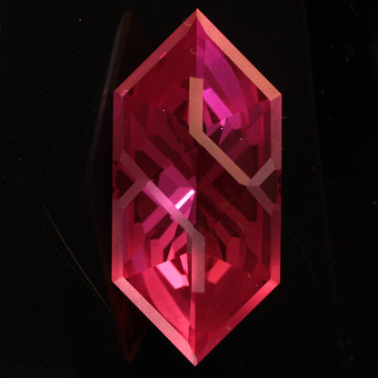The Cool S Gem, 38ct Lab Ruby