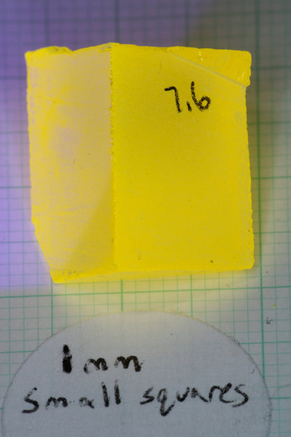 Super Cerium YAG Extra Bright Facet Rough Neon Yellow