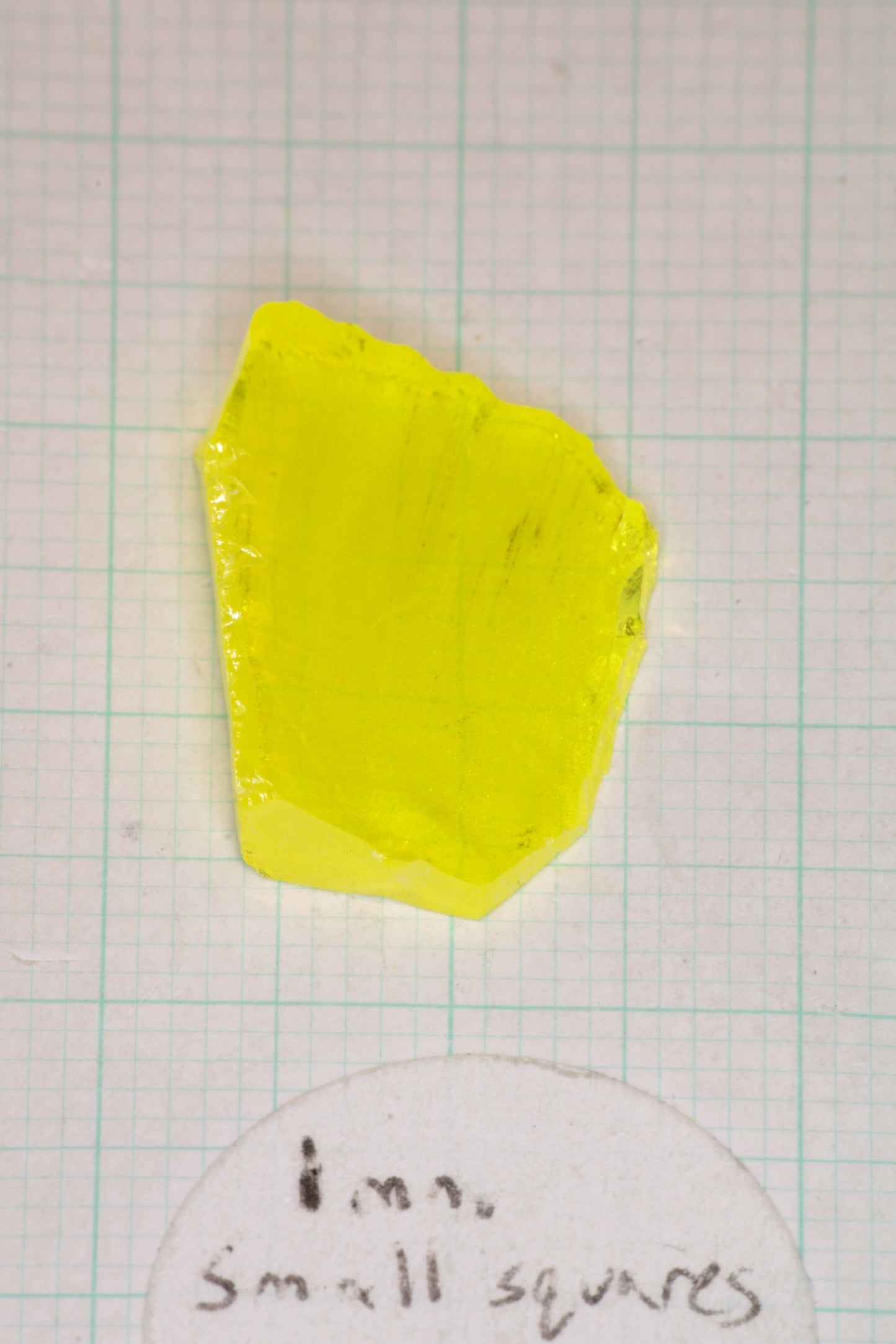 Glow in the Dark GAGG Lumogarnet Facet Rough "Long Glow"!!