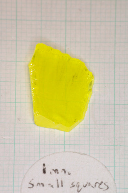 Glow in the Dark GAGG Lumogarnet Facet Rough "Long Glow"!!