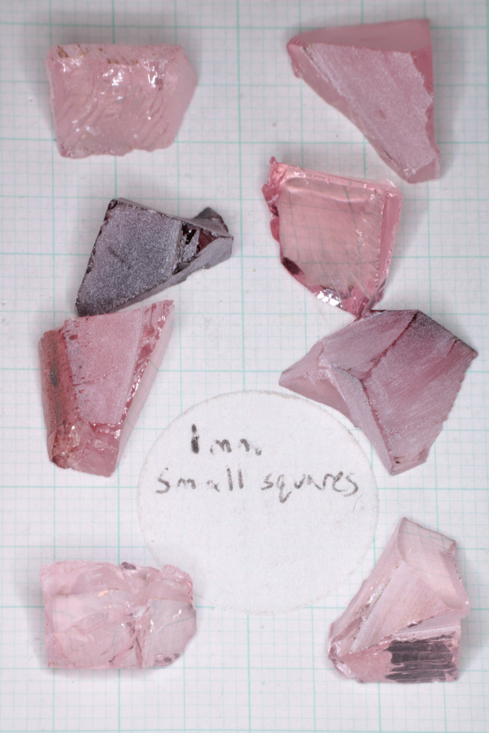 Titanium Laser Sapphire Facet Rough Lab Created Crystals