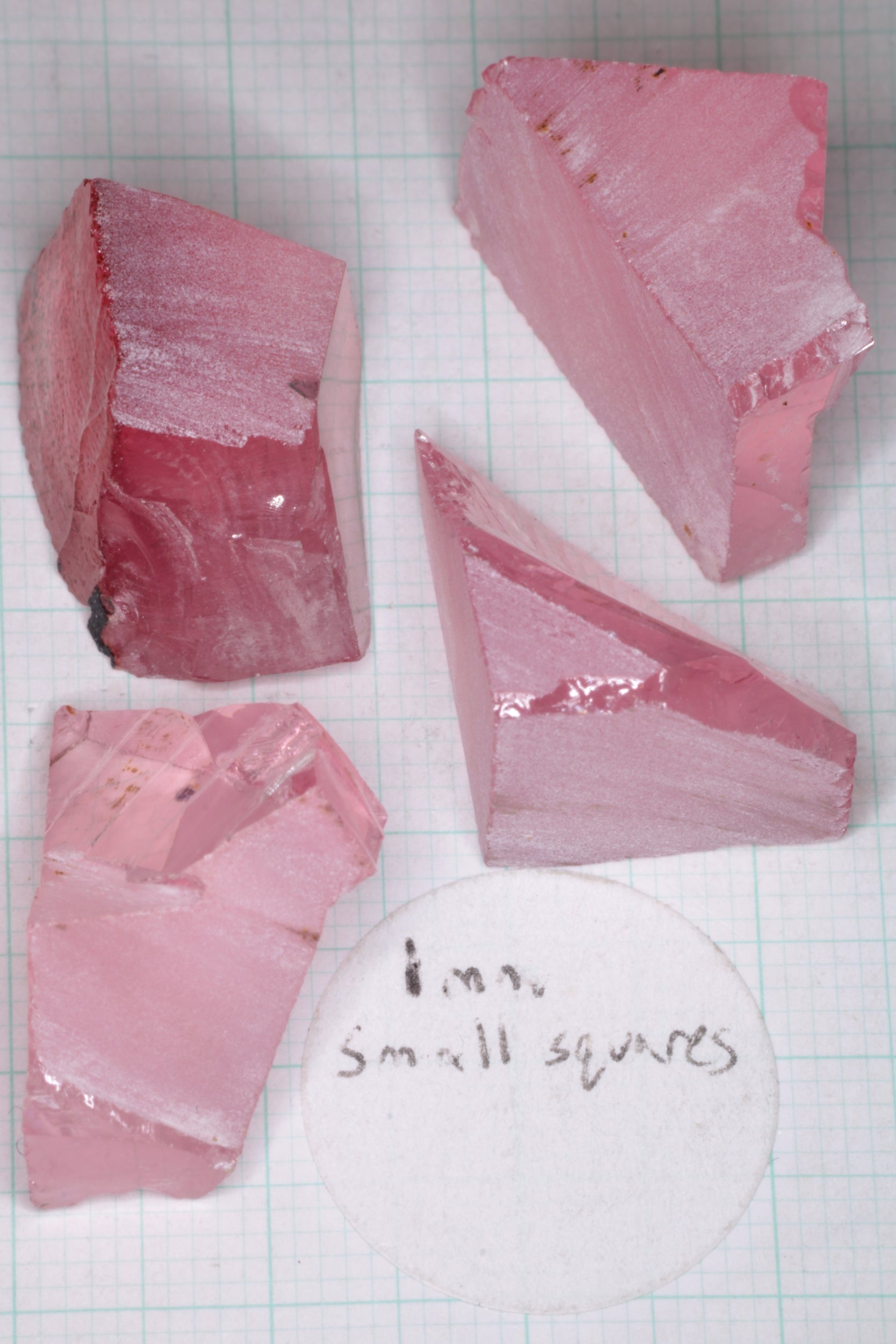 Titanium Laser Sapphire Facet Rough Lab Created Crystals