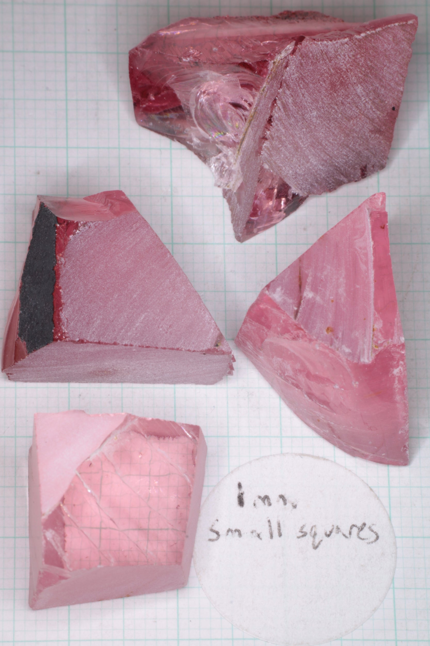 Titanium Laser Sapphire Facet Rough Lab Created Crystals
