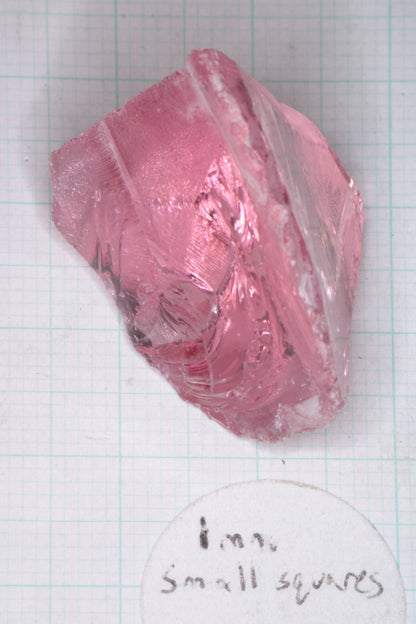 Titanium Laser Sapphire Facet Rough Lab Created Crystals