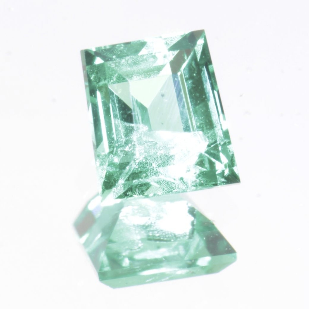 Lab Beryl Faceted Stones, Lab Morganite Aquamarine Red Beryl and Emerald