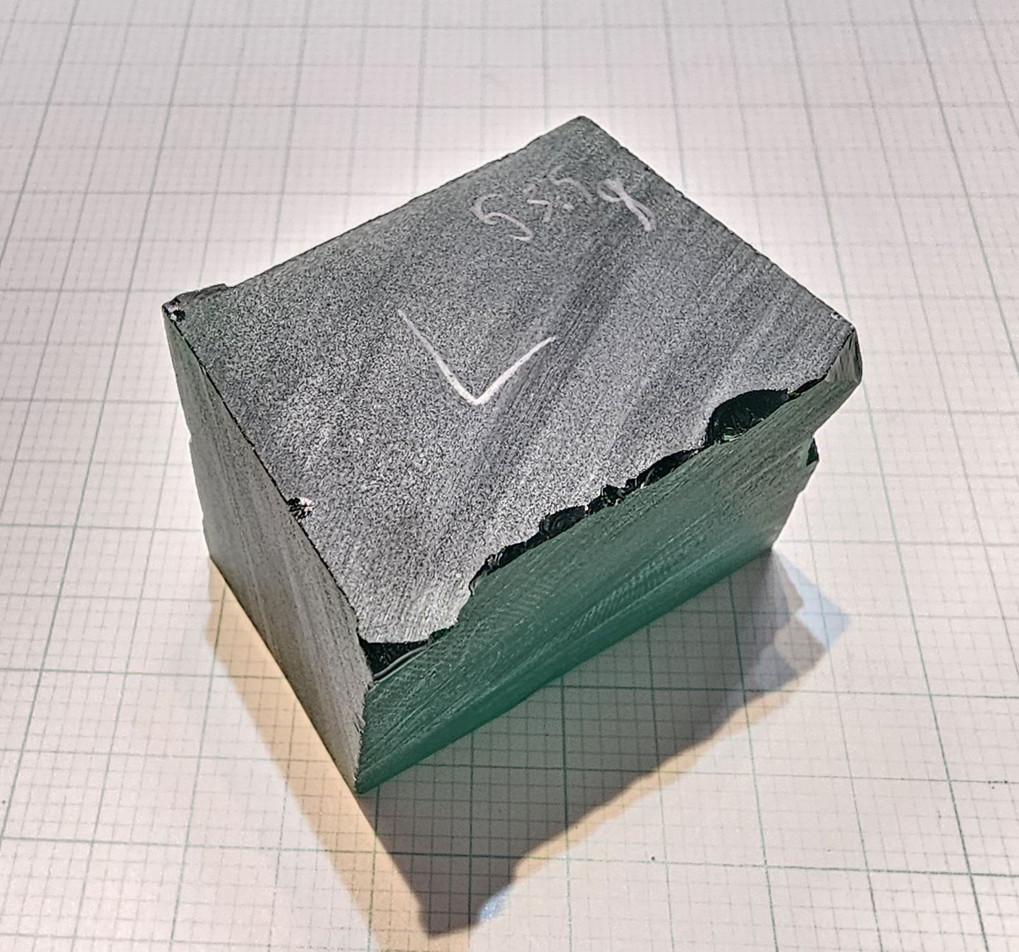 Pure Deep Green Laser Garnet Facet Rough, CTH Laser YAG