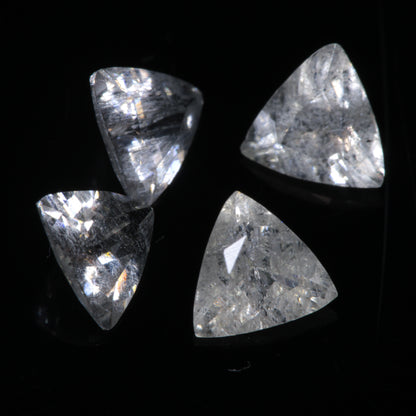 Faceted LYSO Bubbly Trillion gemstone