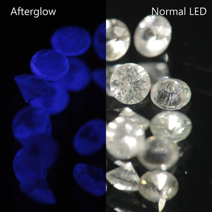 Faceted LYSO Afterglow Round gemstone