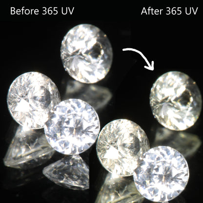 LYSO Faceted Loose Gems Blue Fluorescent Scintillator