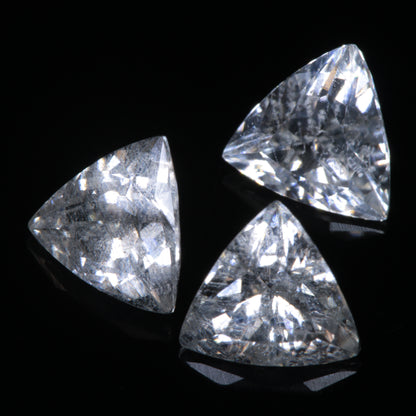 Faceted LYSO Trillion gemstone