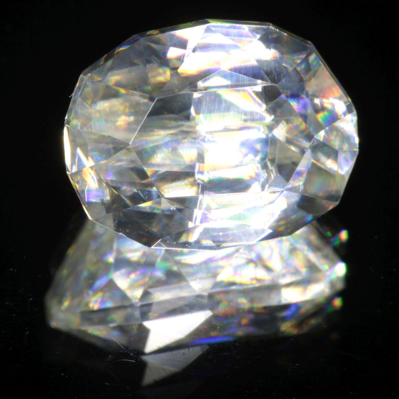 Faceted Wakefieldite Light Yellow Oval cut gem