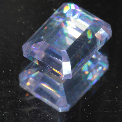 Faceted Wakefieldite Purple Tablet cut gem