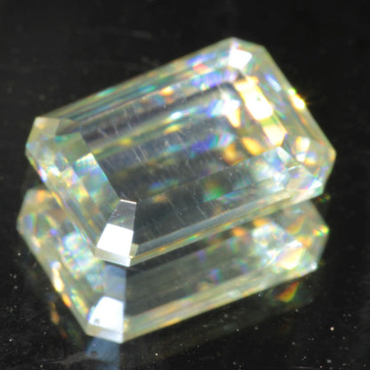 Faceted Wakefieldite Yellow Tablet cut gem
