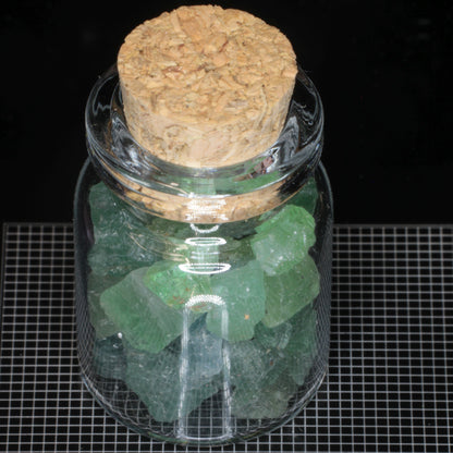 Gem Vials: Natural Kornerupine, Garnet, and Tunduru stones, mixed Popout Stones and Pearls