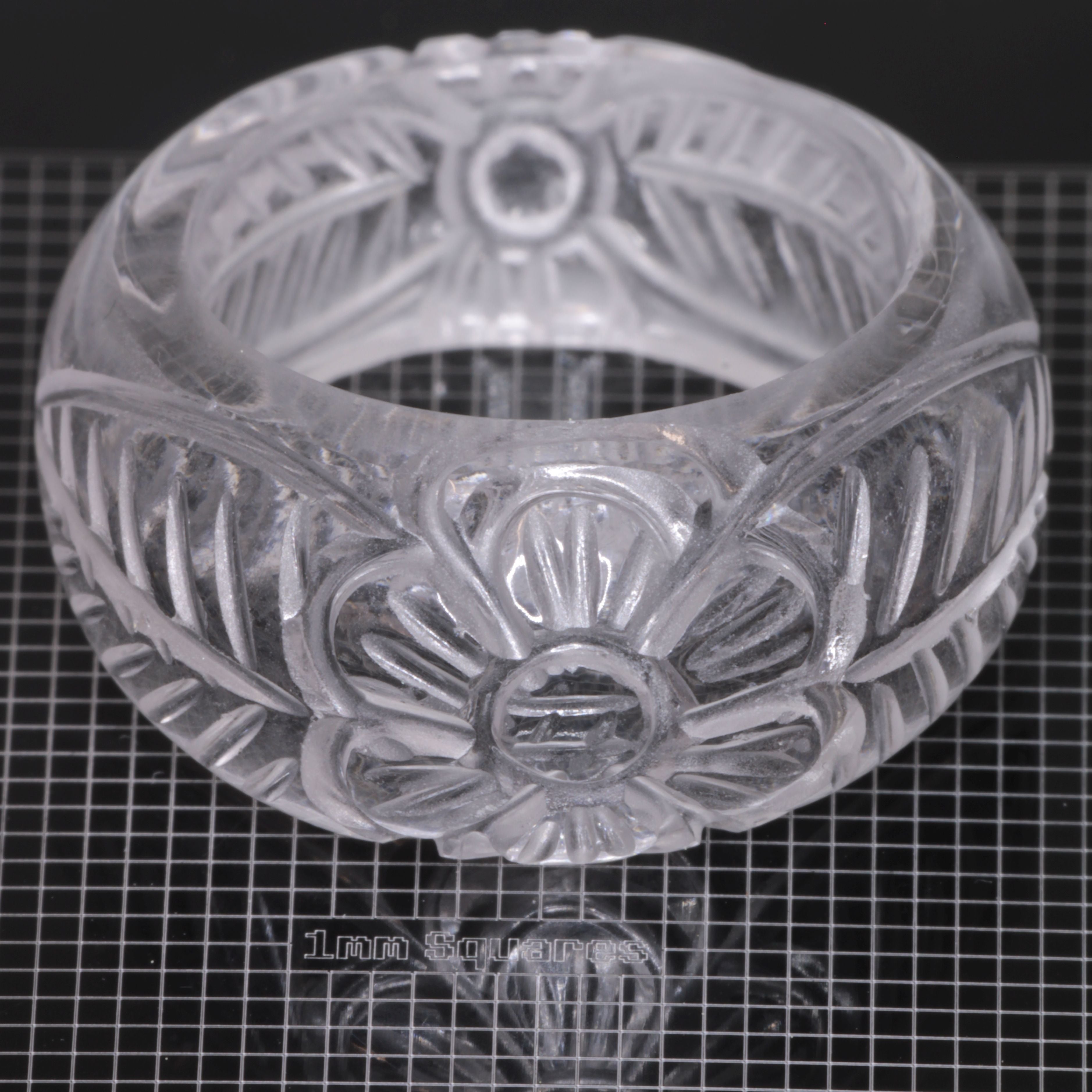 Literal® Colorless Sapphire Flower Ring Size 7 (40-50 ct) 