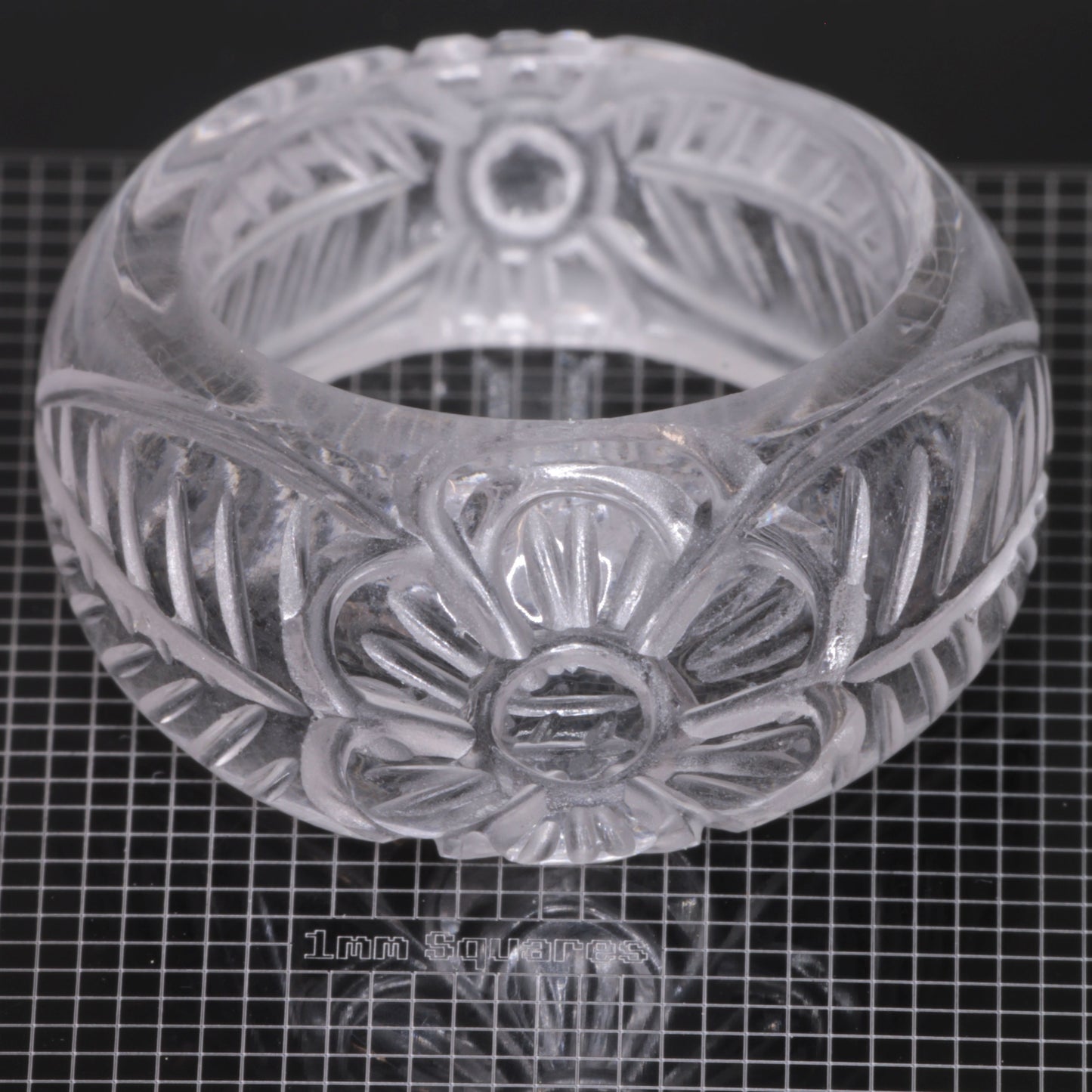 Literal® Colorless Sapphire Flower Ring Size 7 (40-50 ct) 