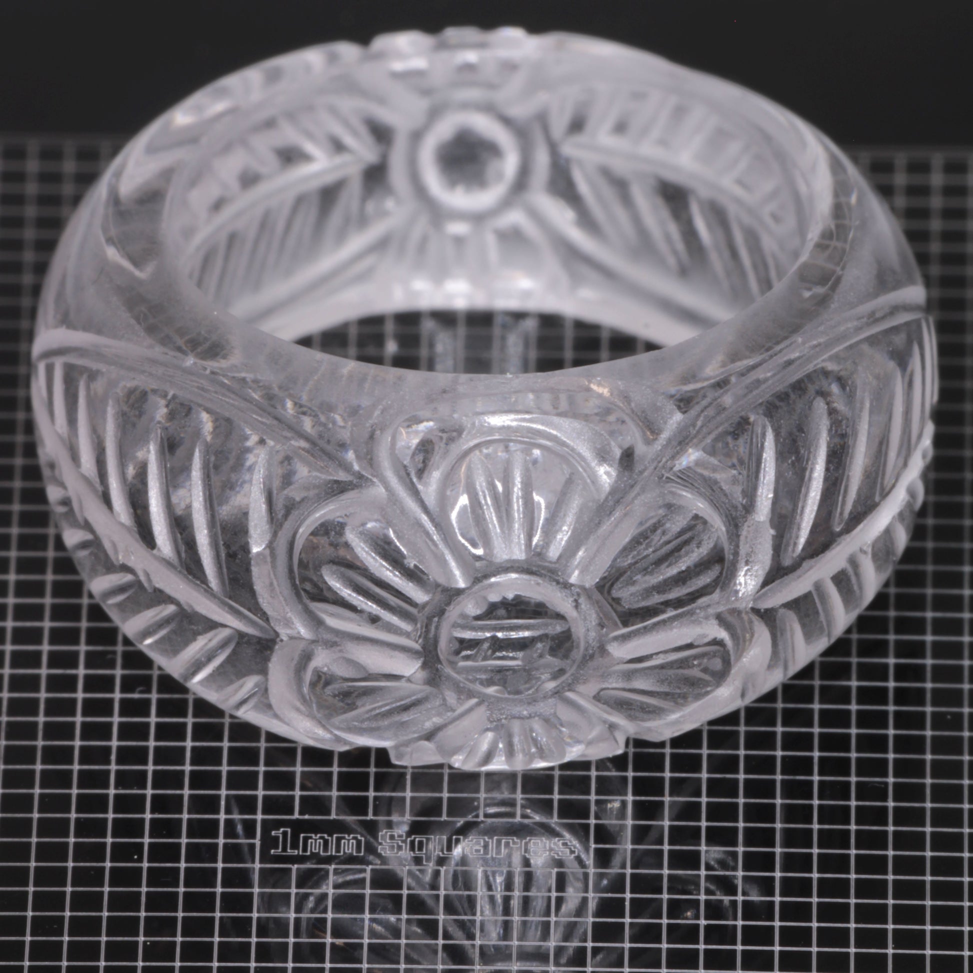 Literal® Colorless Sapphire Flower Ring Size 7 (40-50 ct) 