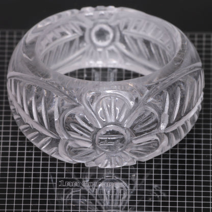 Literal® Colorless Sapphire Flower Ring Size 7 (40-50 ct) 