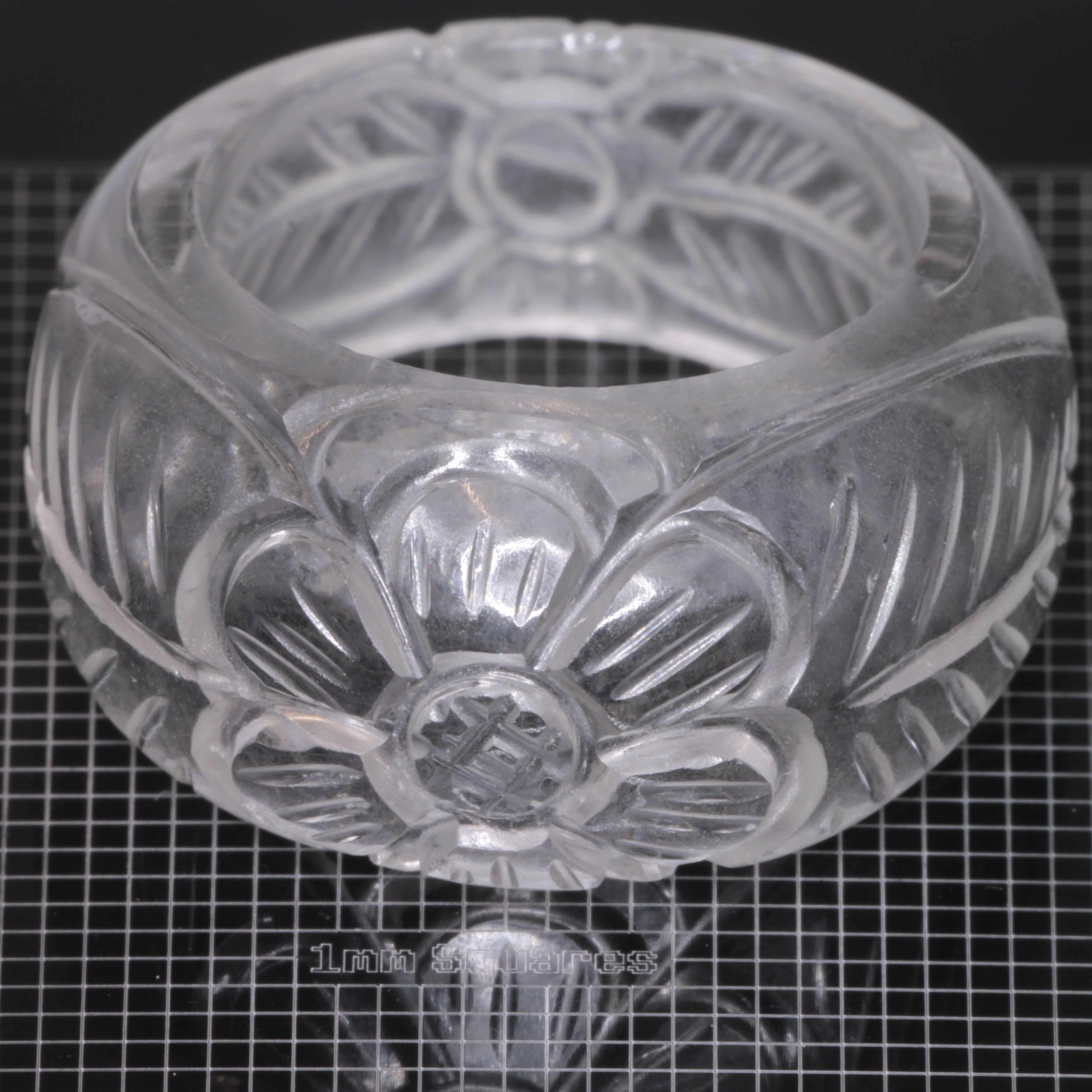 Literal® Colorless Sapphire Flower Ring Size 7 (50-60 ct) 