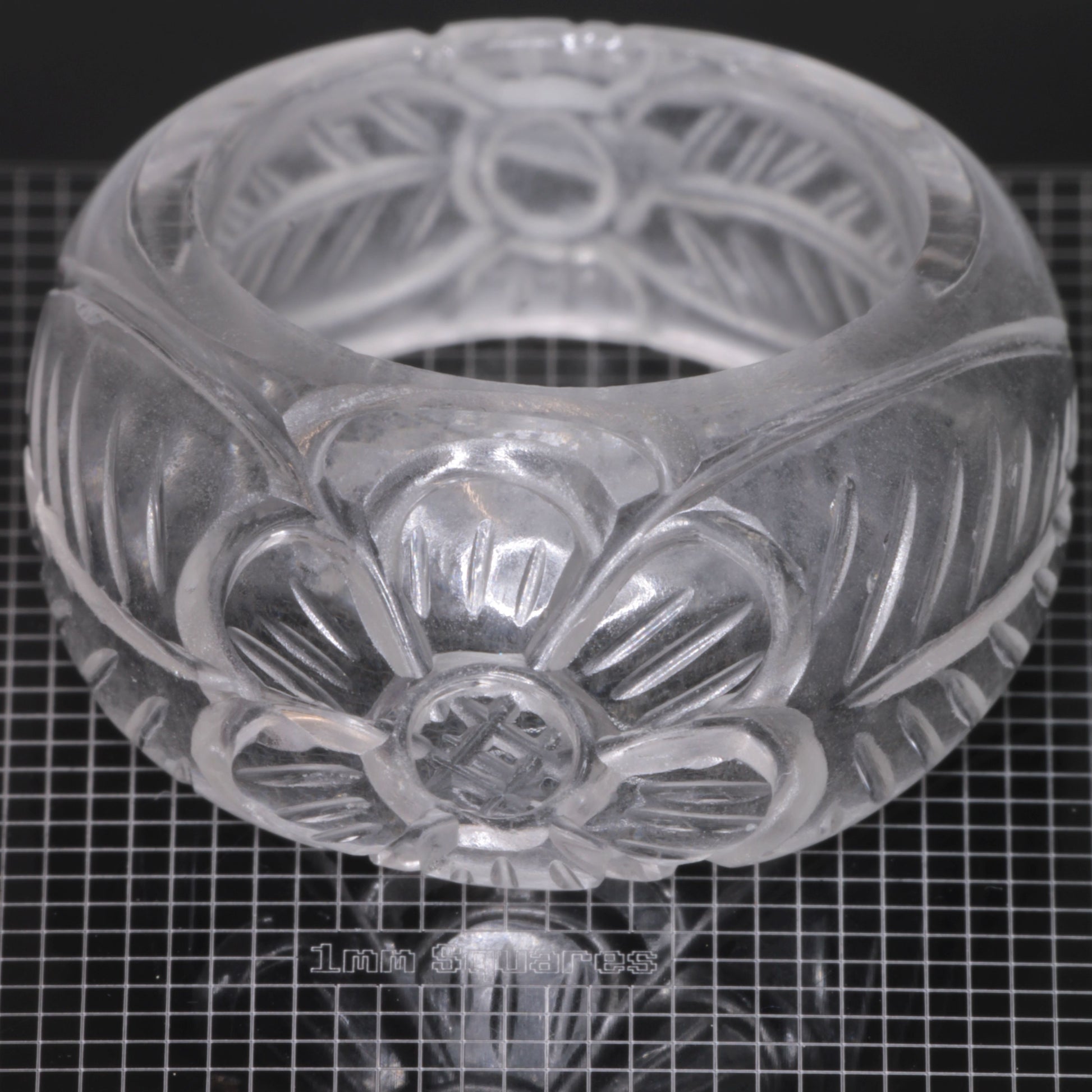 Literal® Colorless Sapphire Flower Ring Size 7 (50-60 ct) 