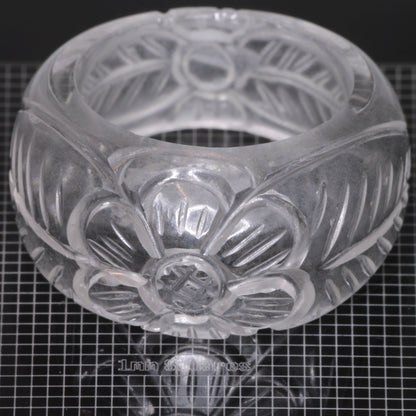 Literal® Colorless Sapphire Flower Ring Size 7 (50-60 ct) 