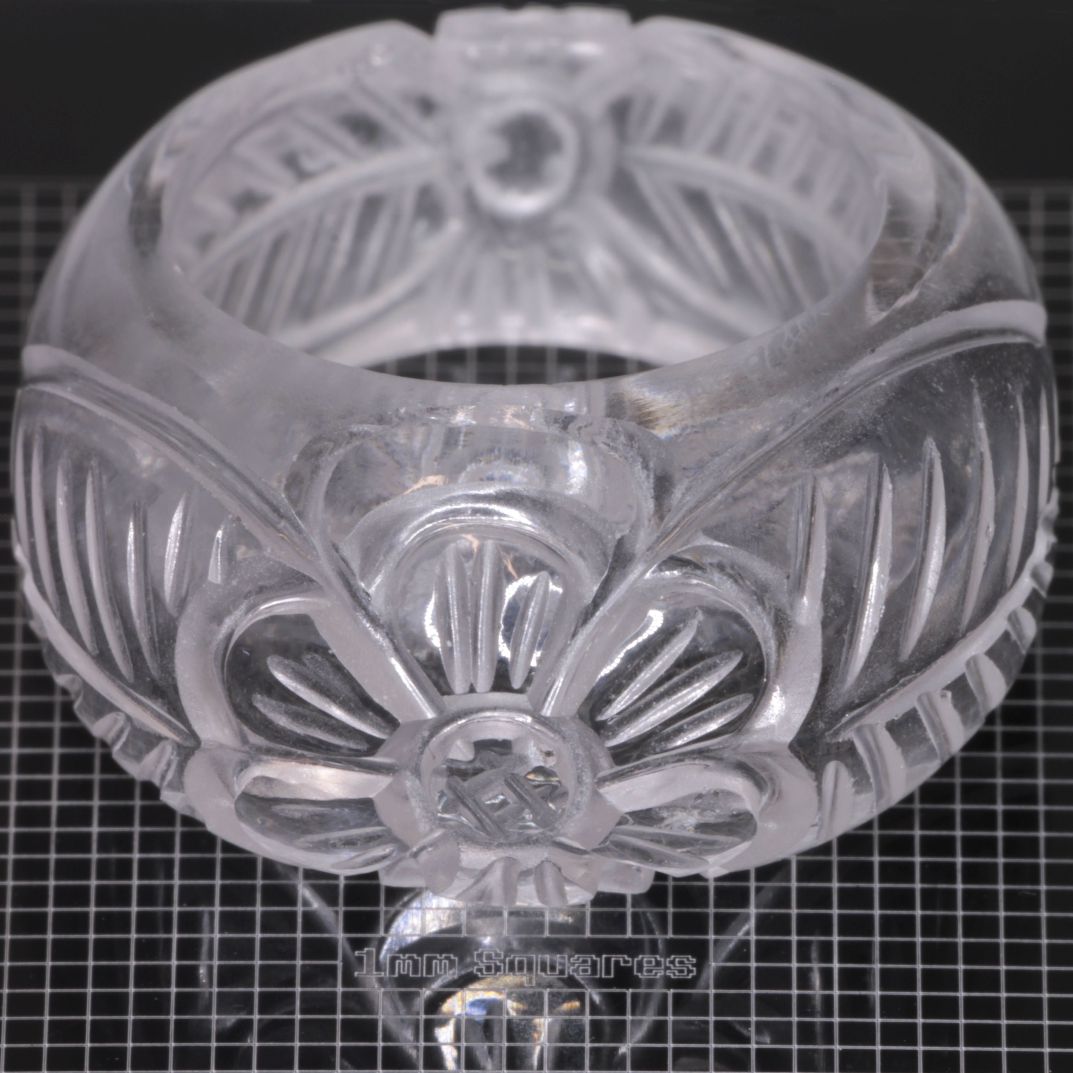 Literal® Colorless Sapphire Flower Ring Size 7 (60-70 ct) 