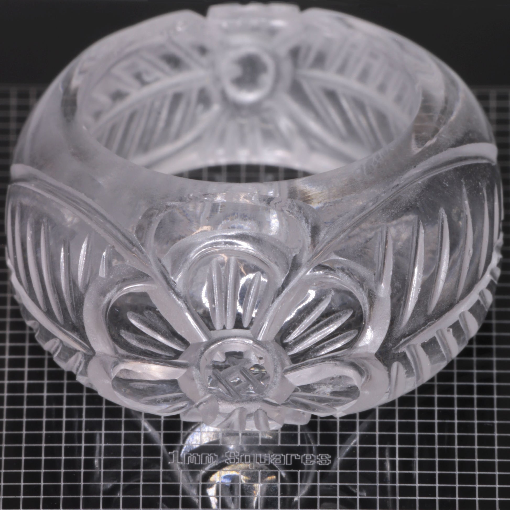 Literal® Colorless Sapphire Flower Ring Size 7 (60-70 ct) 