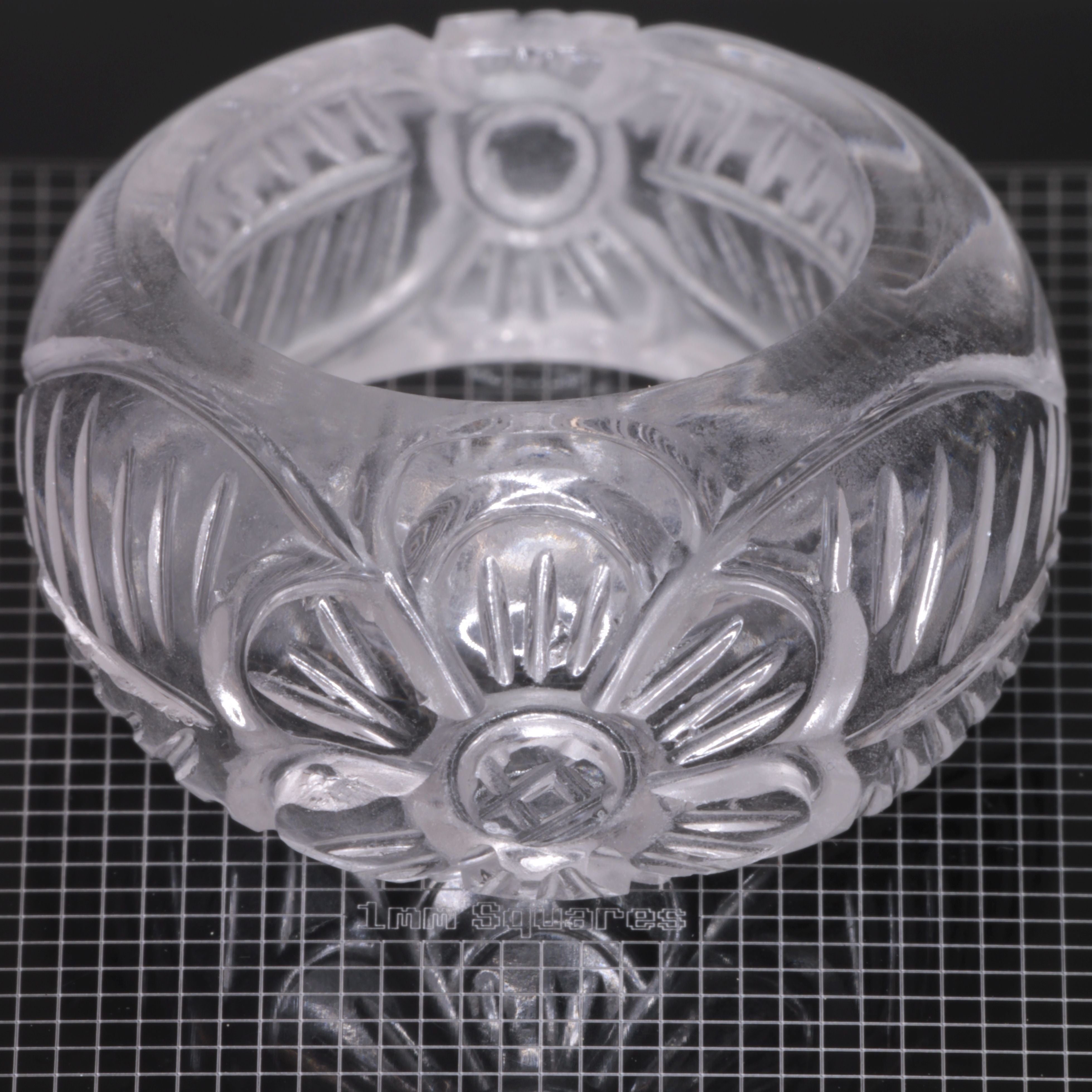 Literal® Colorless Sapphire Flower Ring Size 7 (70-80 ct) 