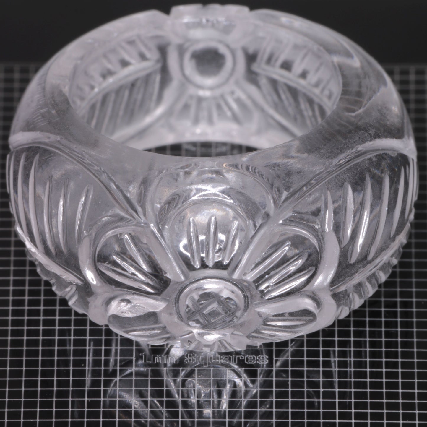 Literal® Colorless Sapphire Flower Ring Size 7 (70-80 ct) 