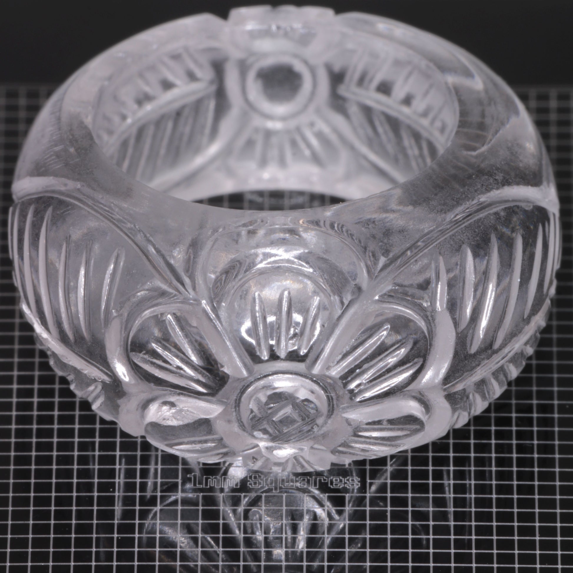 Literal® Colorless Sapphire Flower Ring Size 7 (70-80 ct) 