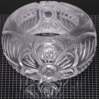 Literal® Colorless Sapphire Flower Ring Size 7 (70-80 ct) 