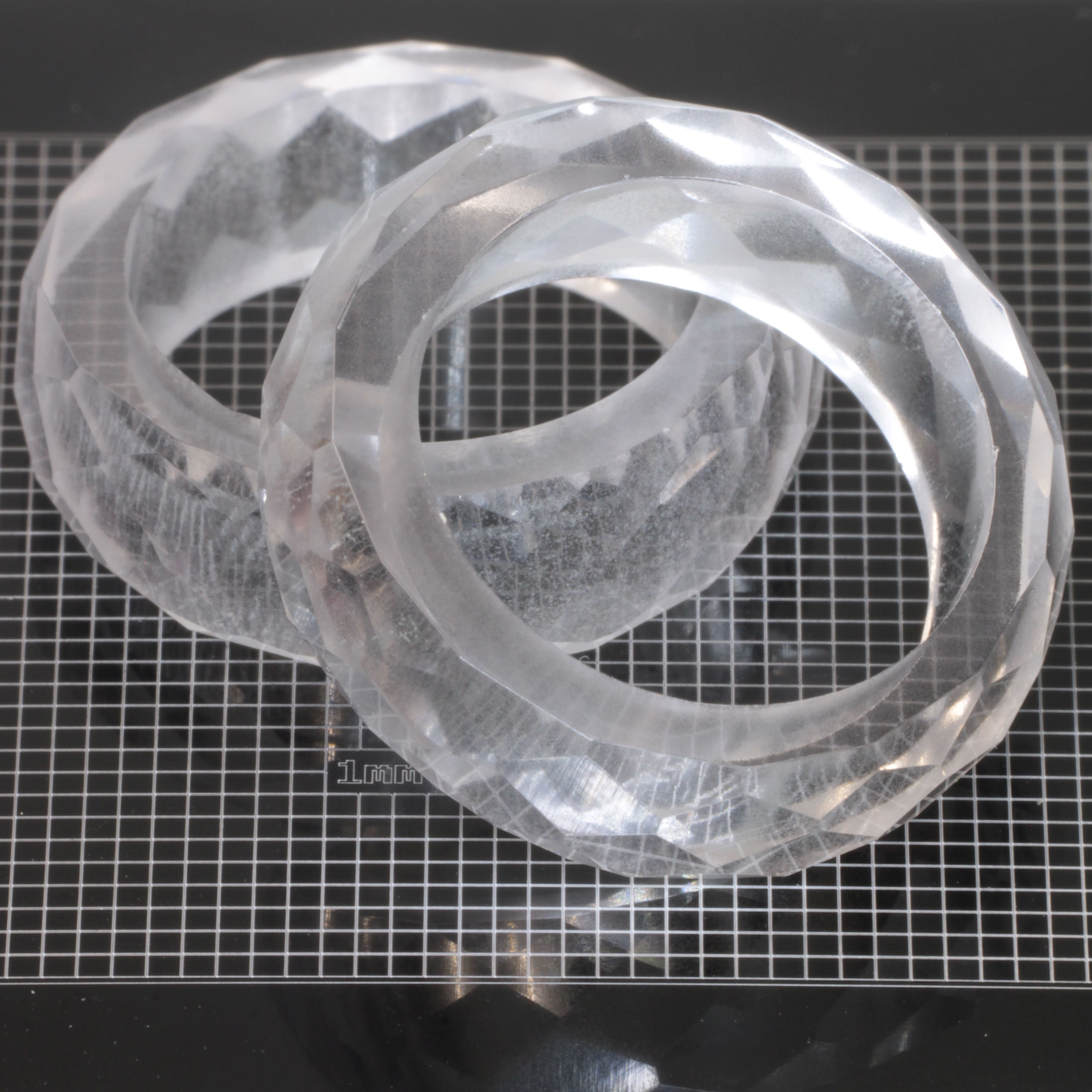 Literal® Gemstone Rings, Rings Carved and Faceted from Solid Lab Crystals