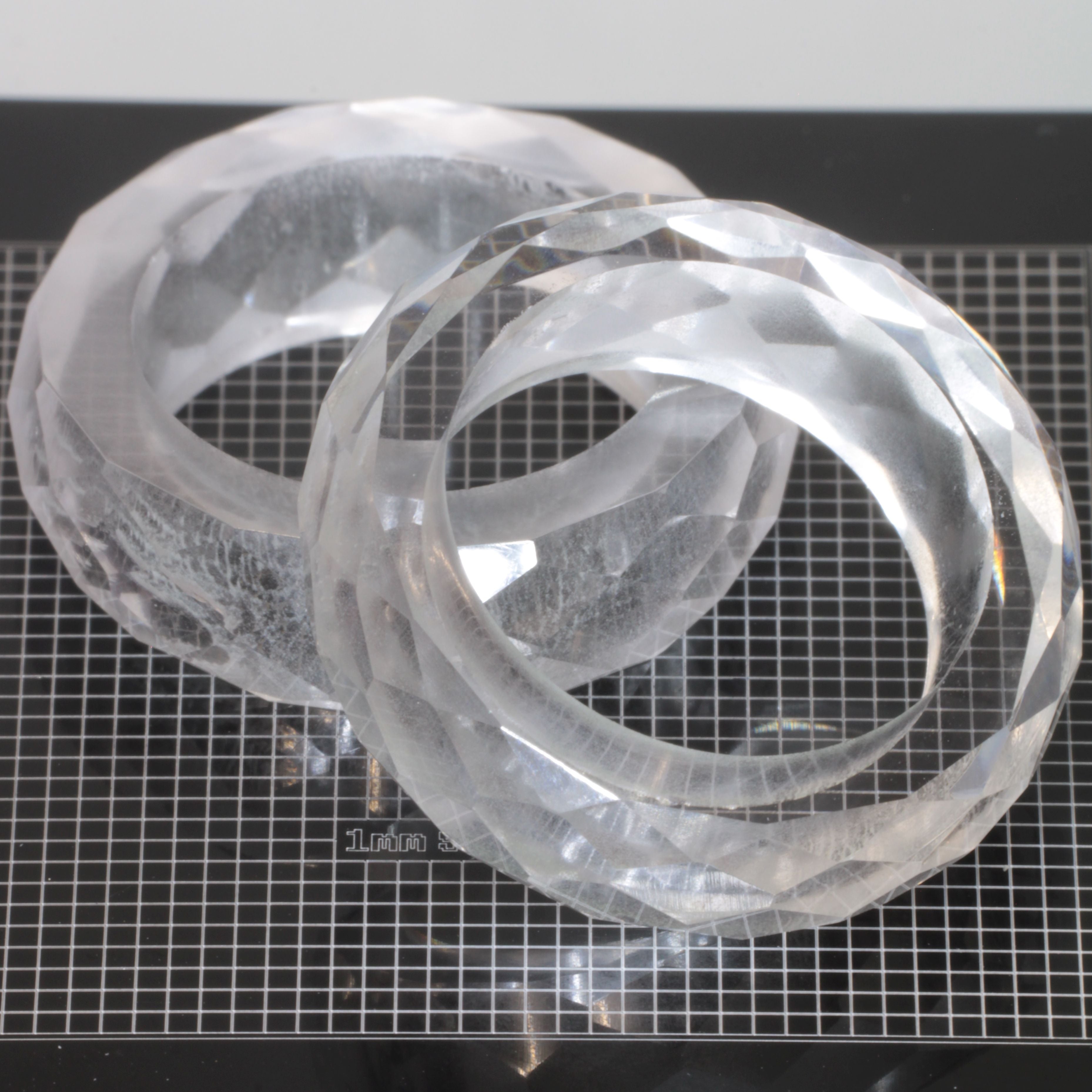 Literal® Gemstone Rings, Rings Carved and Faceted from Solid Lab Crystals