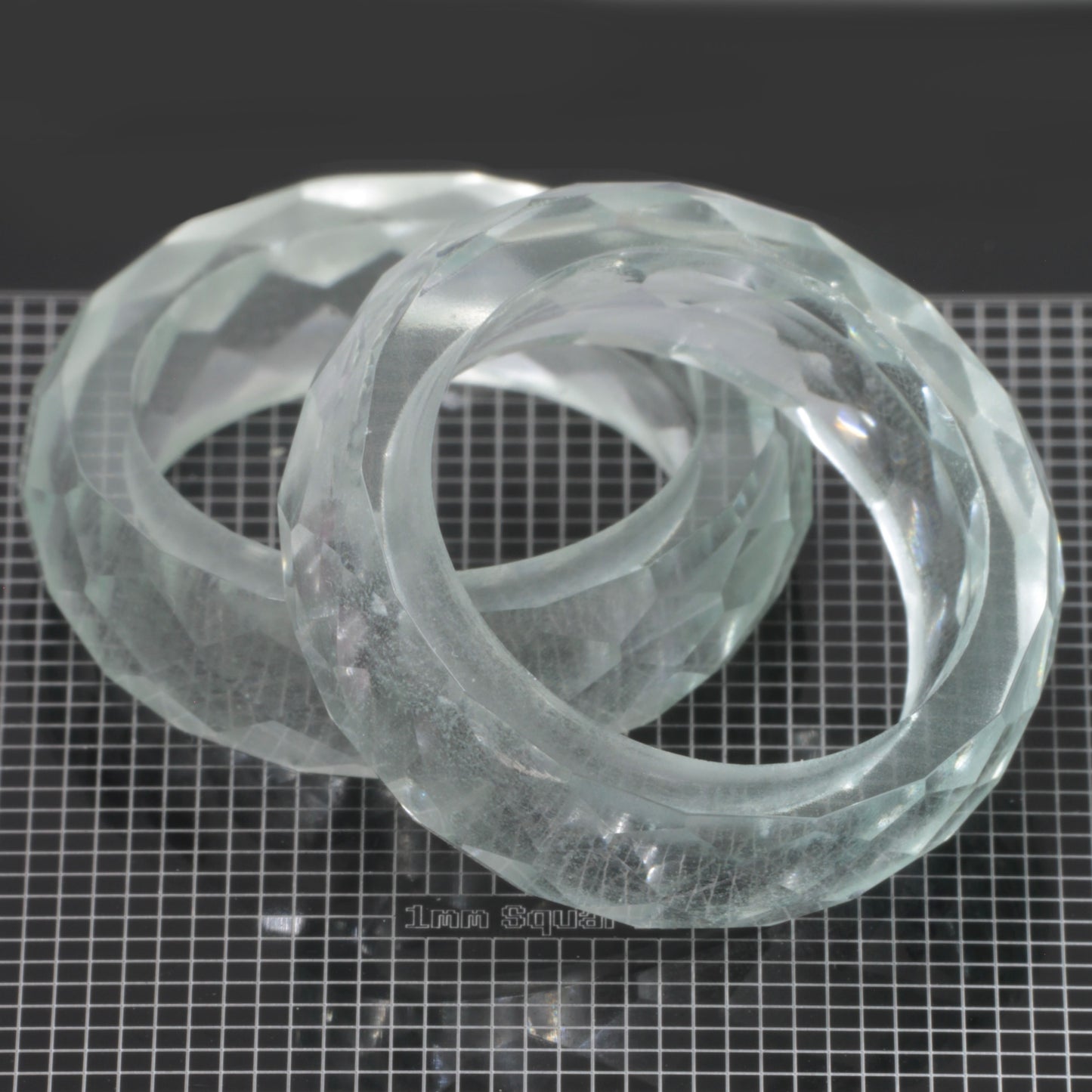 Literal YbYAG Faceted Ring