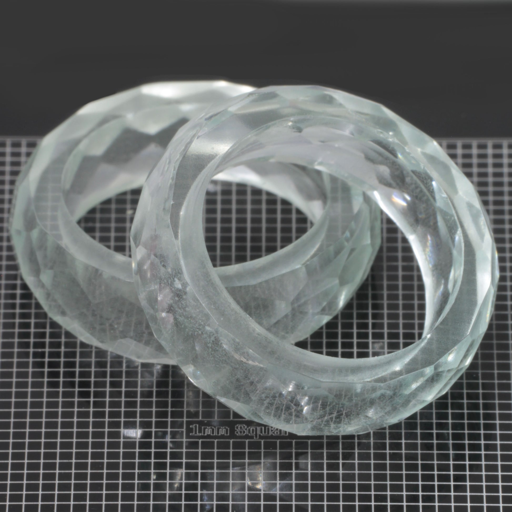 Literal YbYAG Faceted Ring