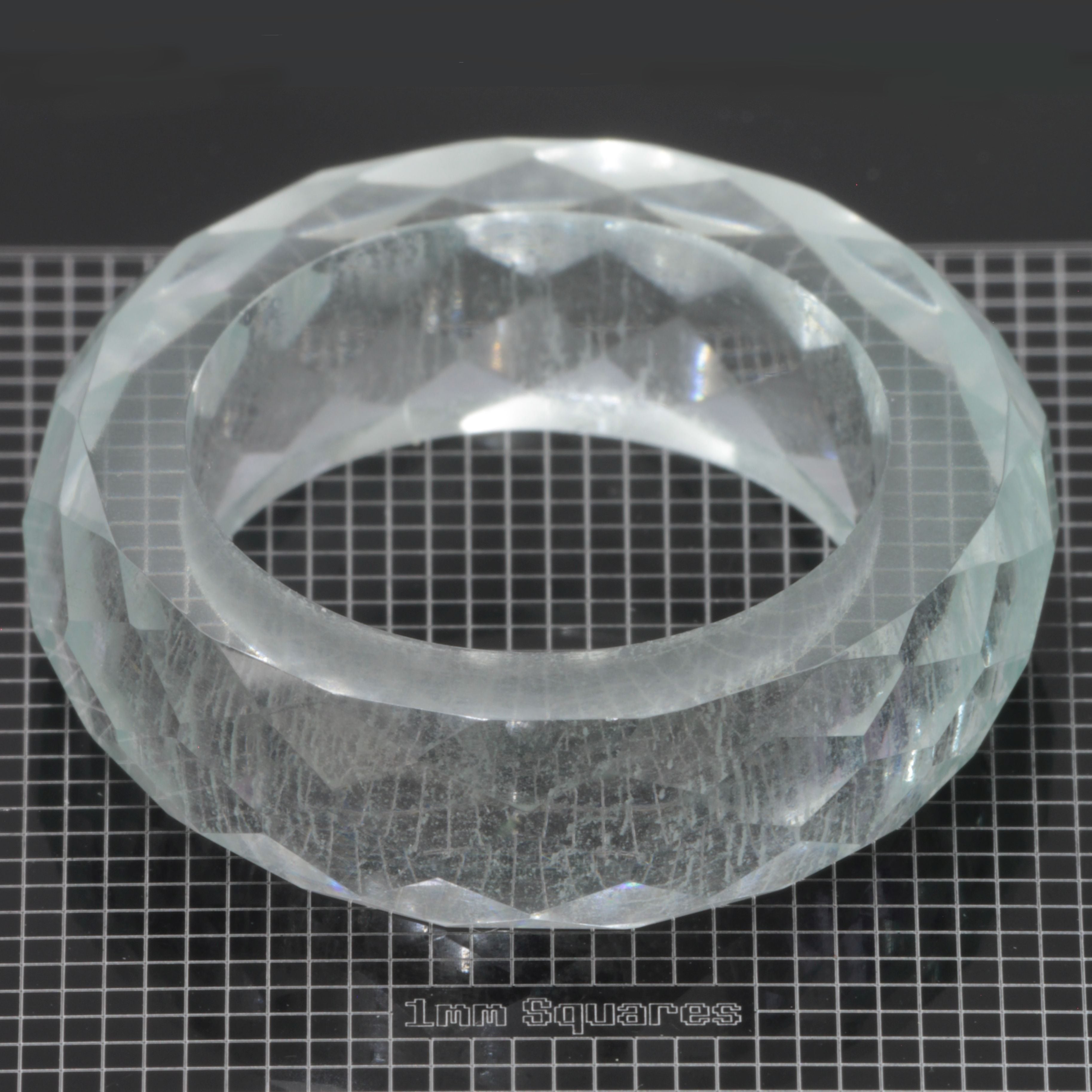 Literal YbYAG Faceted Ring