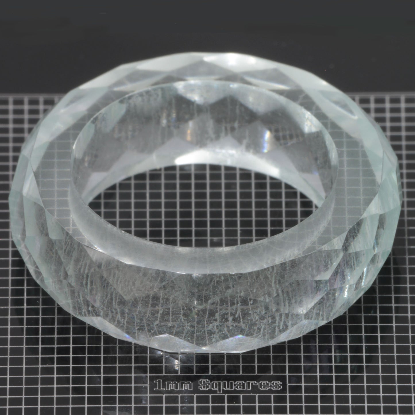 Literal YbYAG Faceted Ring