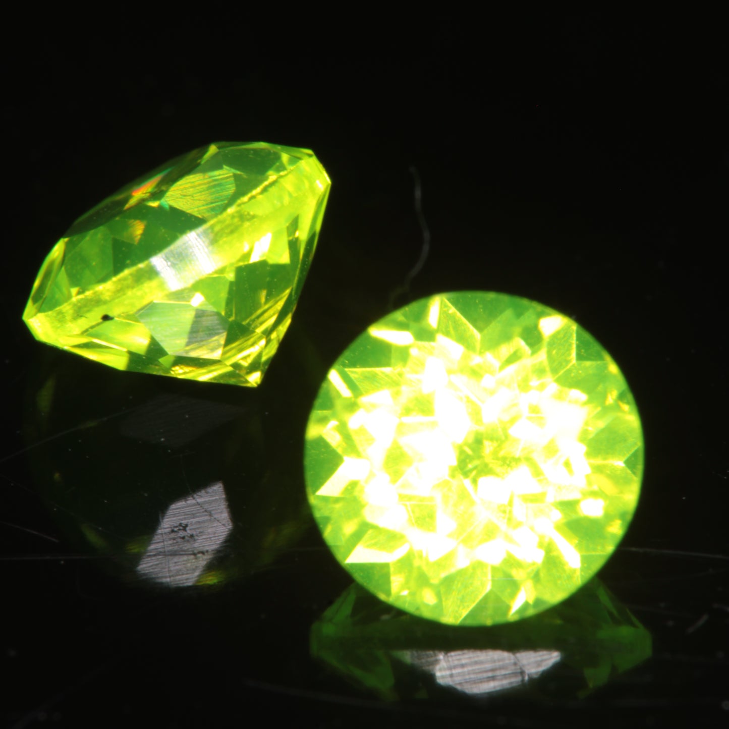 Flower cut LuAG Gemstone 5mm