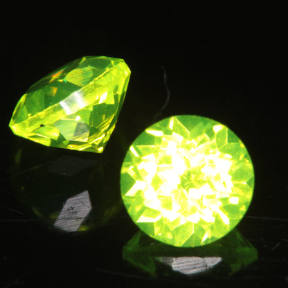 Flower cut LuAG Gemstone 5mm