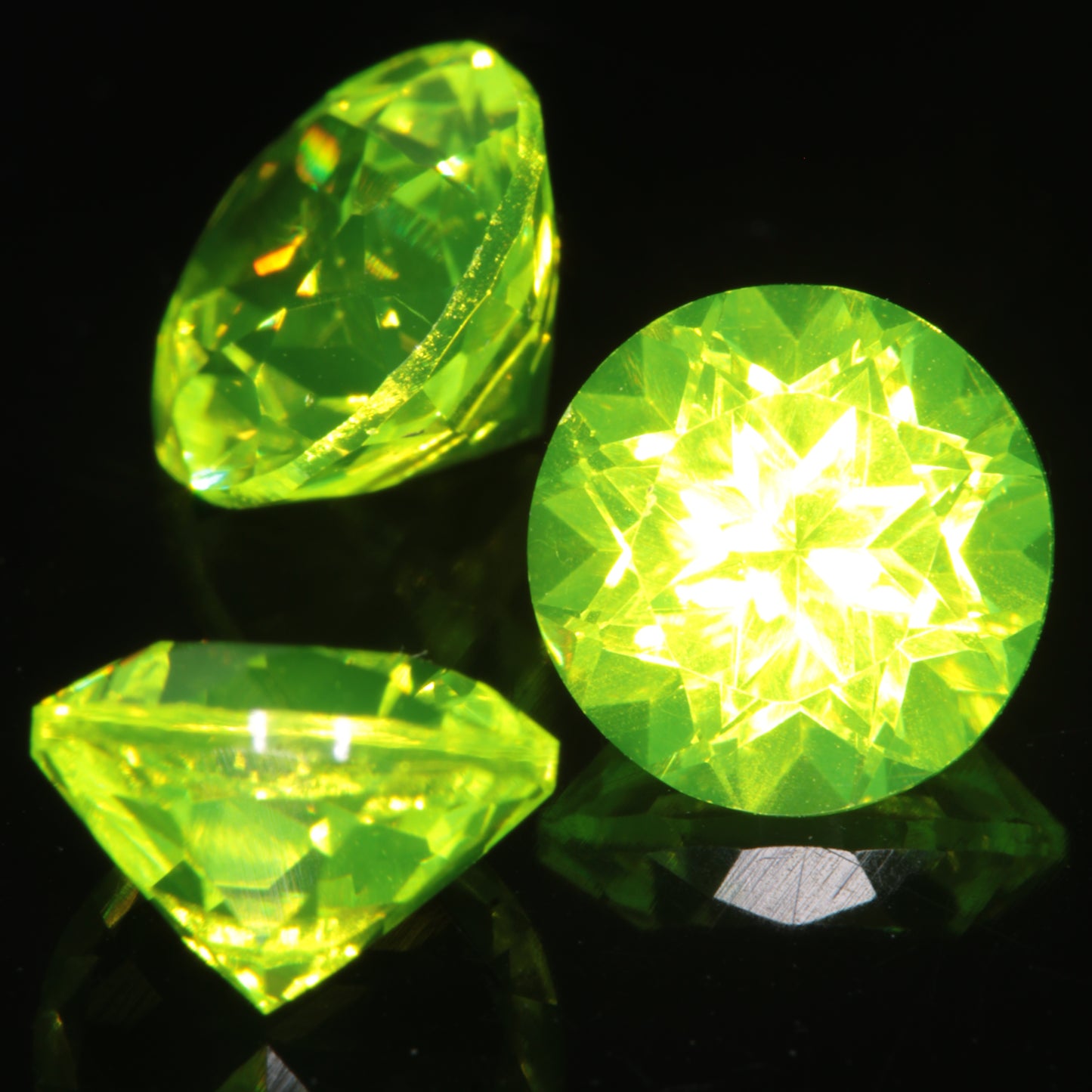 Flower cut LuAG Gemstone 7mm