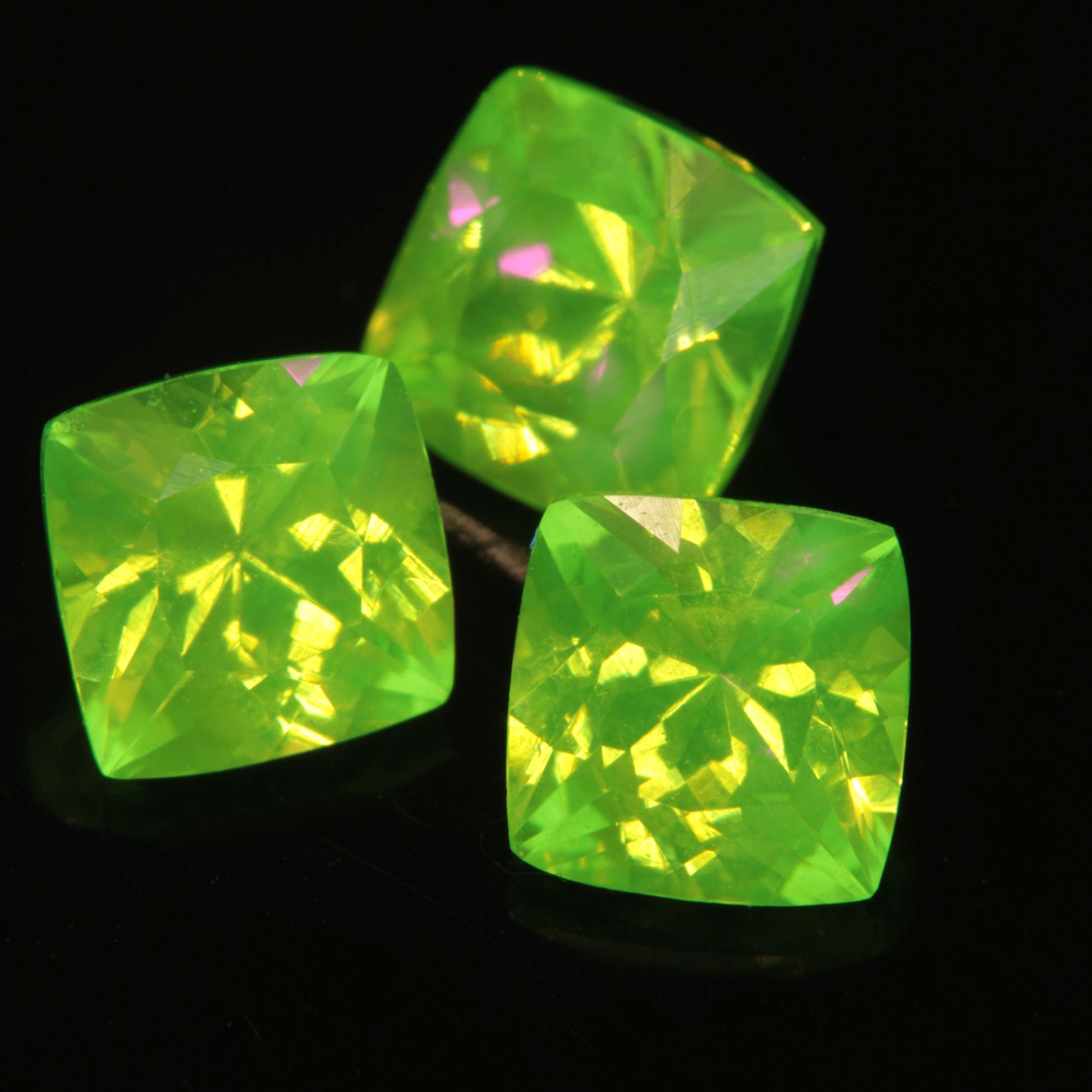 Faceted LuAG Cushion gemstone