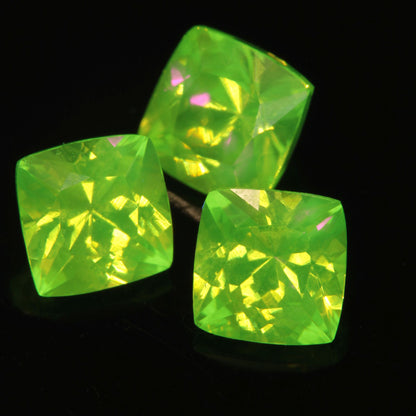 Faceted LuAG Cushion gemstone