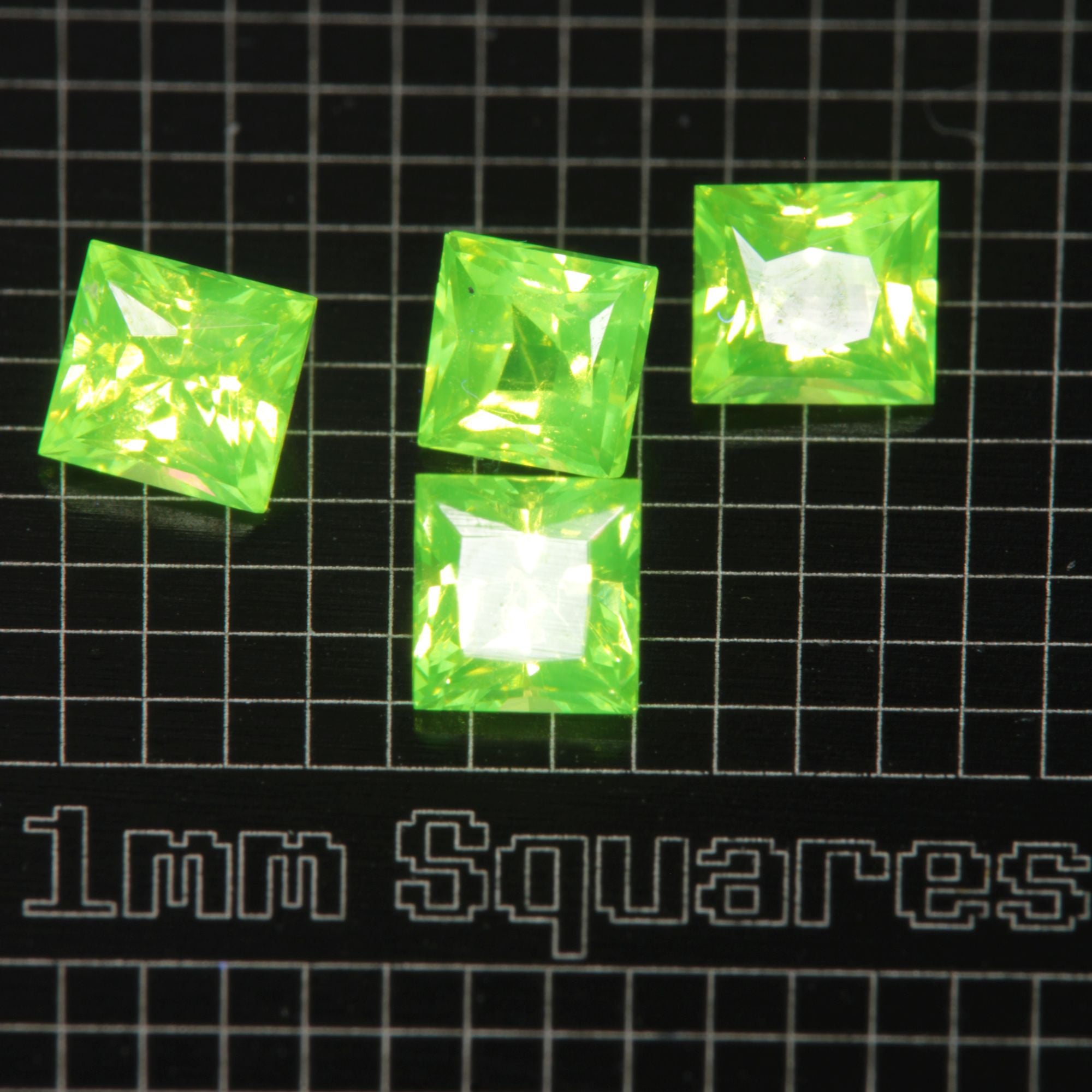 LuAG Lumogarnet Faceted Loose Gems