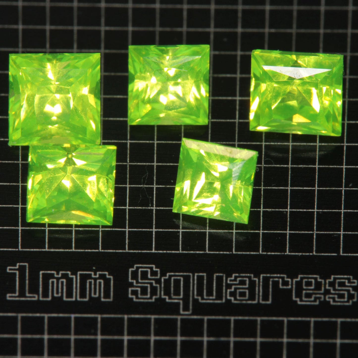 LuAG Lumogarnet Faceted Loose Gems