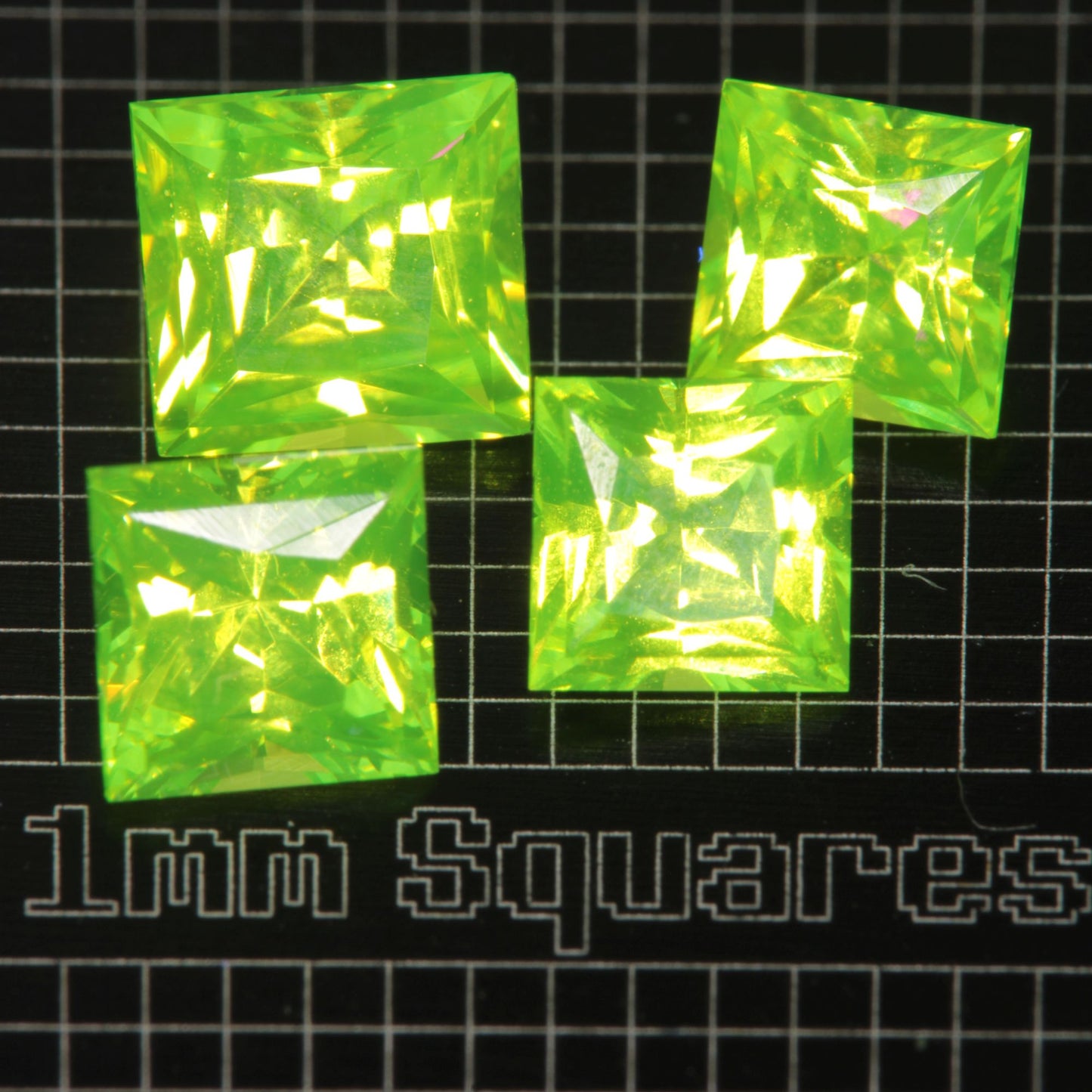 LuAG Lumogarnet Faceted Loose Gems