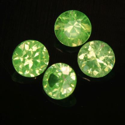 Faceted LuAG 2mm Round gemstone