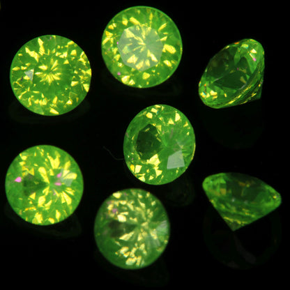 Faceted LuAG 2.5mm Round gemstone