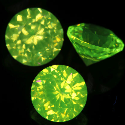 Faceted LuAG 4mm Round gemstone
